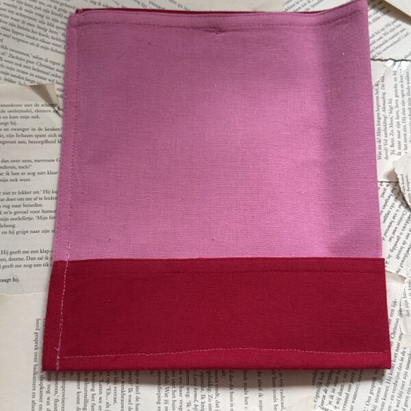 Booksleeve roze/rood