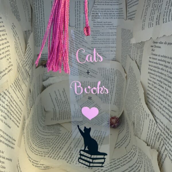 Boekenlegger Cats & Books
