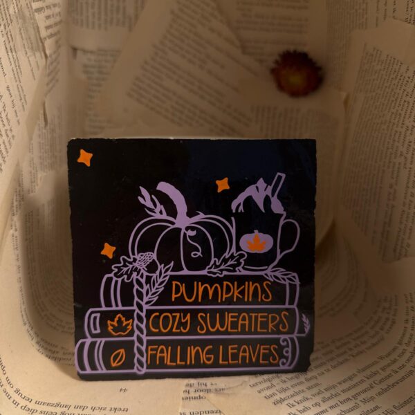 pumpkins, cozy sweaters and falling leaves