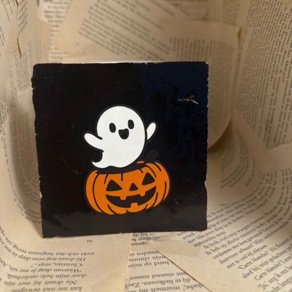 spookje met pompoen